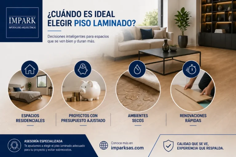El piso laminado es una excelente opcion