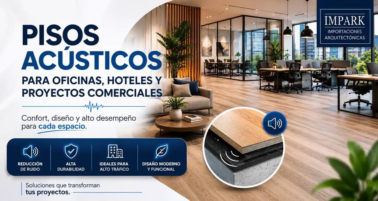 Pisos acústicos para oficinas, hoteles y proyectos comerciales