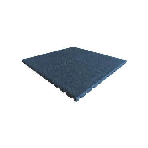 Placa de caucho SBR azul de 1 x 1 m