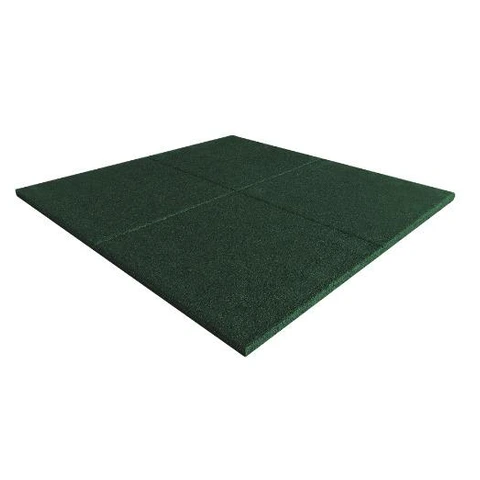 Placa de caucho SBR verde de 1 x 1 m