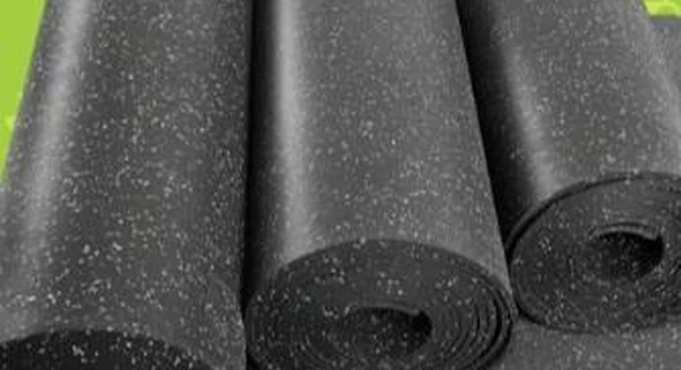 Rollos de piso de caucho con chispas para gimnasio